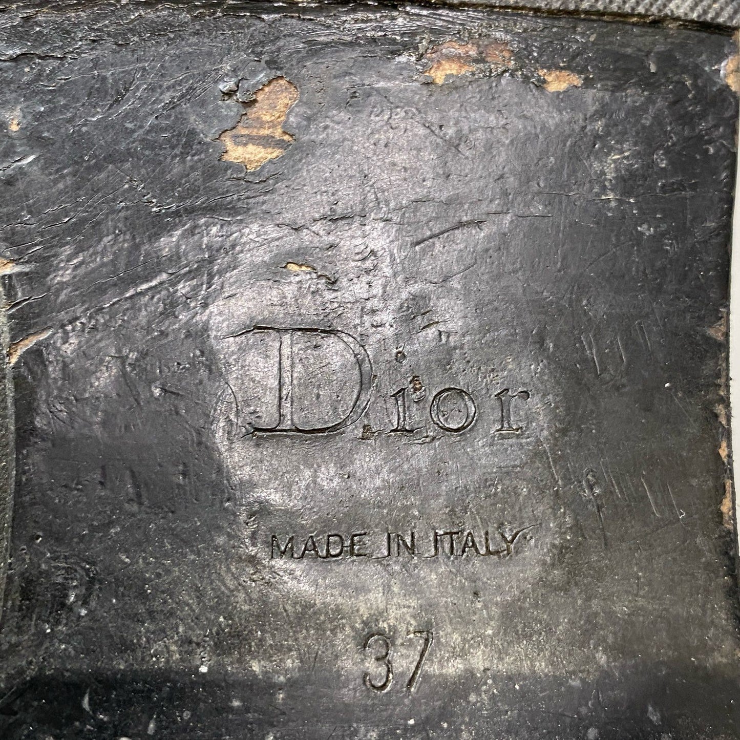 4i30 Dior ディオール Cannage カナージュ ロングブーツ ブーツ キルティング ベルト 37サイズ ブラック シルバー レザー レディース シューズt18r