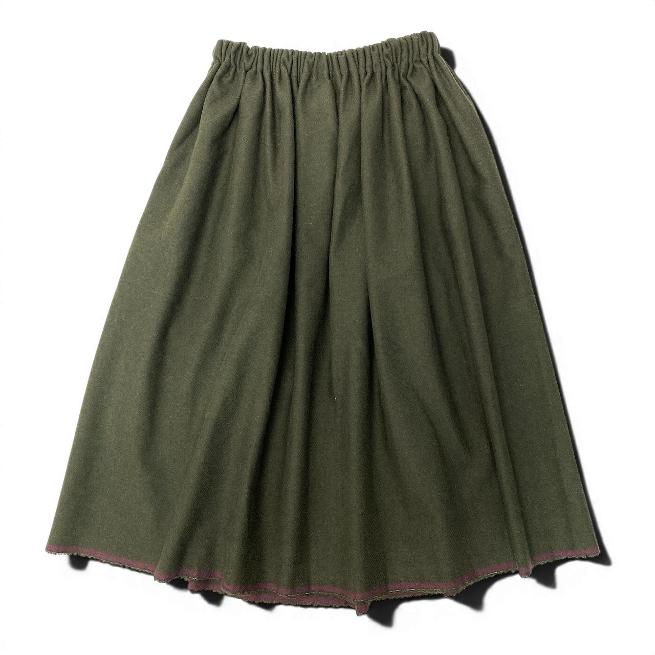 29e7 tricot COMME des GARCONS トリコ コムデギャルソン ウールスカート ロングスカート AD2021 TH-S017 グリーン レディース 女性用u02t