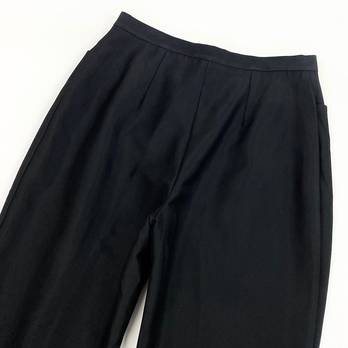 Eh6 GUCCI グッチ スラックス 80～90’s Vintage Archive センタープレスパンツ フォーマル イタリア製 44 ブラック レディース 女性用o07t