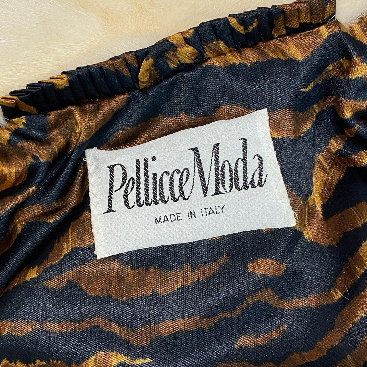 20k2《希少》 Pellicce Moda ペリーチェモーダ パールミンク ジャケット ホワイト 最高級本毛皮 PEARL MINK FUR コート イタリア製t18r