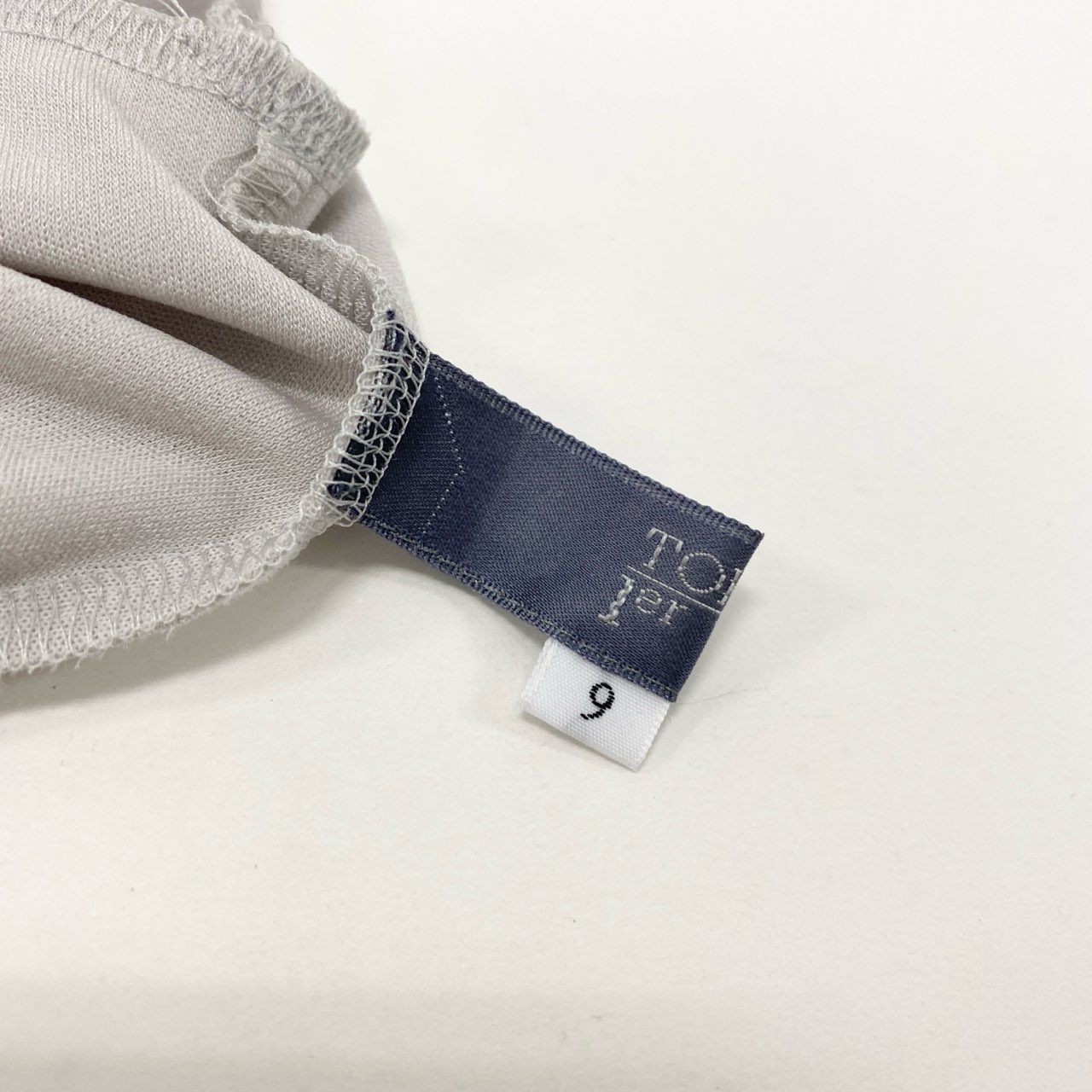 18k20《美品》 TOKUKO 1er VOL トクコプルミエヴォル ロングカーディガン メッシュ切替 ロングスリーブ レディース 女性用 9 ライトグレーu02t