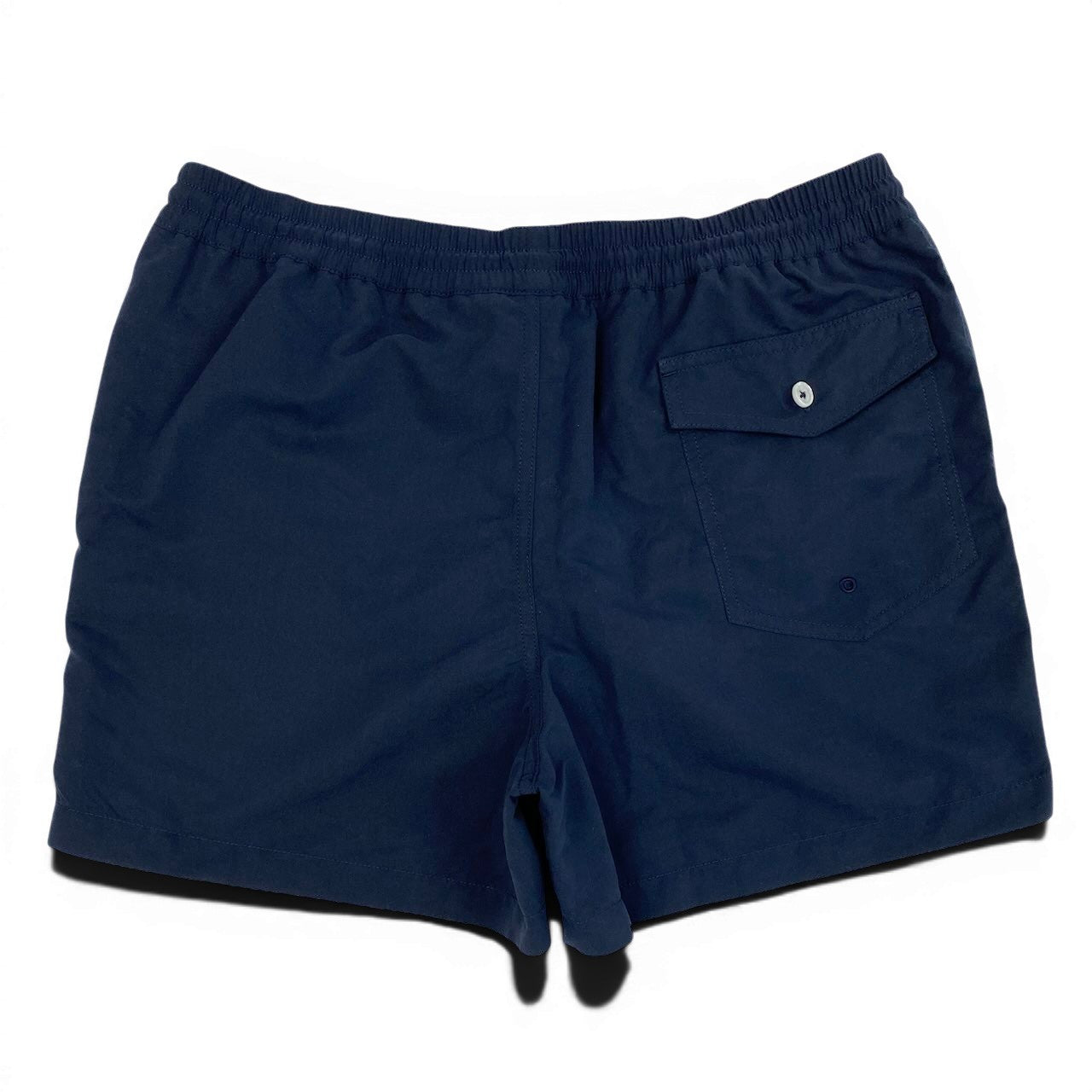 23e14 【新品保管品】RALPH LAUREN ラルフローレン Purple Label パープルレーベル スイムパンツ ハーフパンツ 水着 Mサイズ ネイビー ポリエステル100％ メンズ 男性用u02t