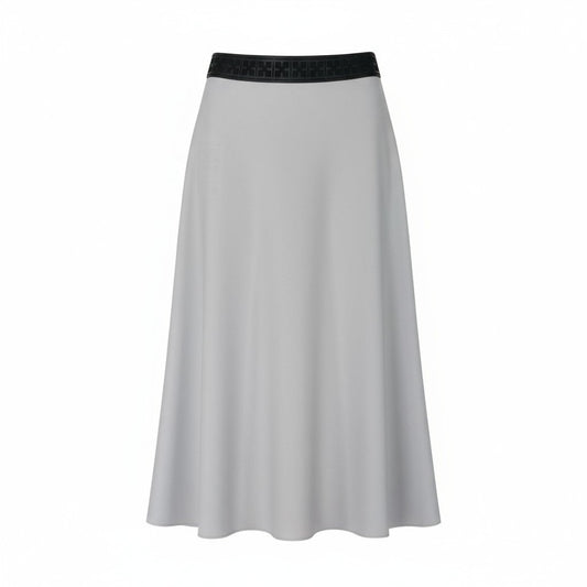 40k18 EPOCA エポカ ロングスカート フレアスカート ストレッチ ベルト付 M5S25-555-30 40サイズ ライトパープル レディースu02t