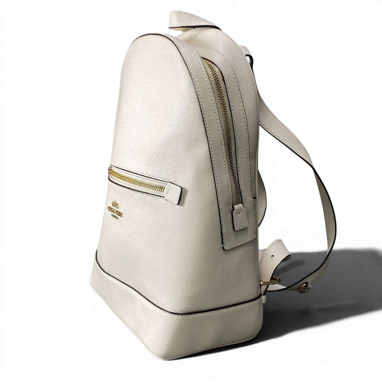 g9 《美品》 COACH コーチ ケンリー レザーリュック Kenley Leather Backpack C5680 ホワイト カバン 鞄t18r