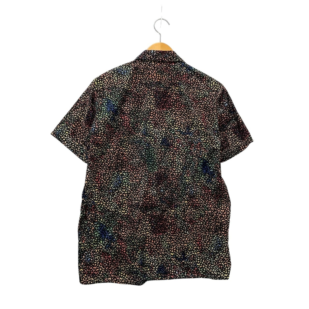 80e14 Paul Smith ポールスミス 半袖シャツ コットンシャツ 総柄 日本製 Mサイズ マルチカラー コットン100％ メンズ 男性用u02t
