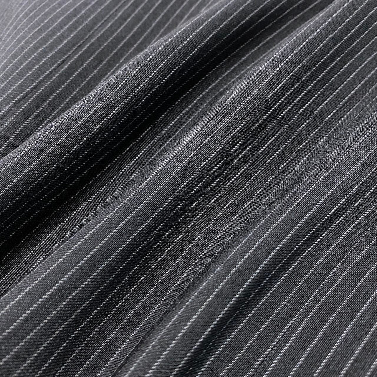 92g27 ARMANI COLLEZIONI アルマーニコレツィオーネ セットアップ シングルスーツ 3B ストライプ柄 テーラードジャケット タックパンツ サイズ50 グレー メンズ 紳士服o07t