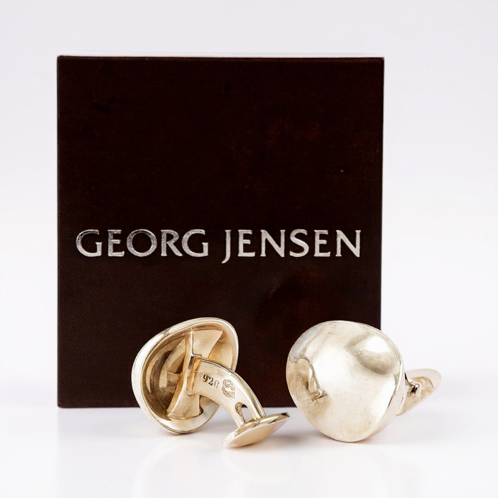 l14 GEORG JENSEN ジョージジェンセン SV925 カフス アクセサリー シルバー Silver アクセサリー ビジネス 箱付きt18r