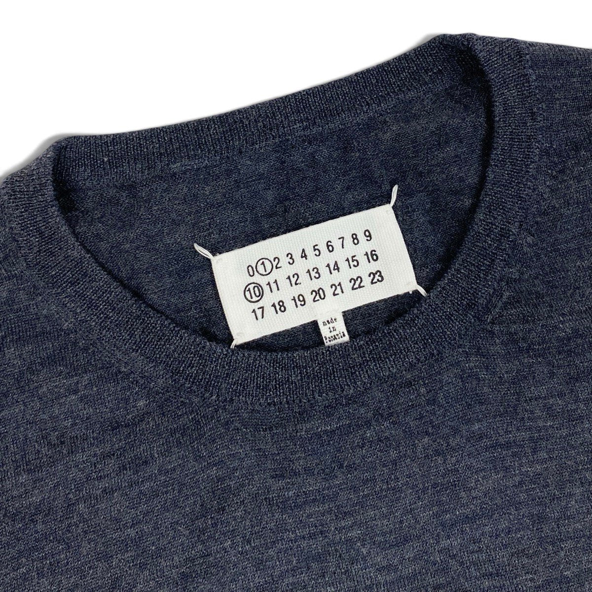 Ii4 【極美品】 Maison Margiela メゾンマルジェラ 2025AW プルオーバー ニットセーター 4つタグ サイズXS ダークグレー ウール100％ レディースk02i