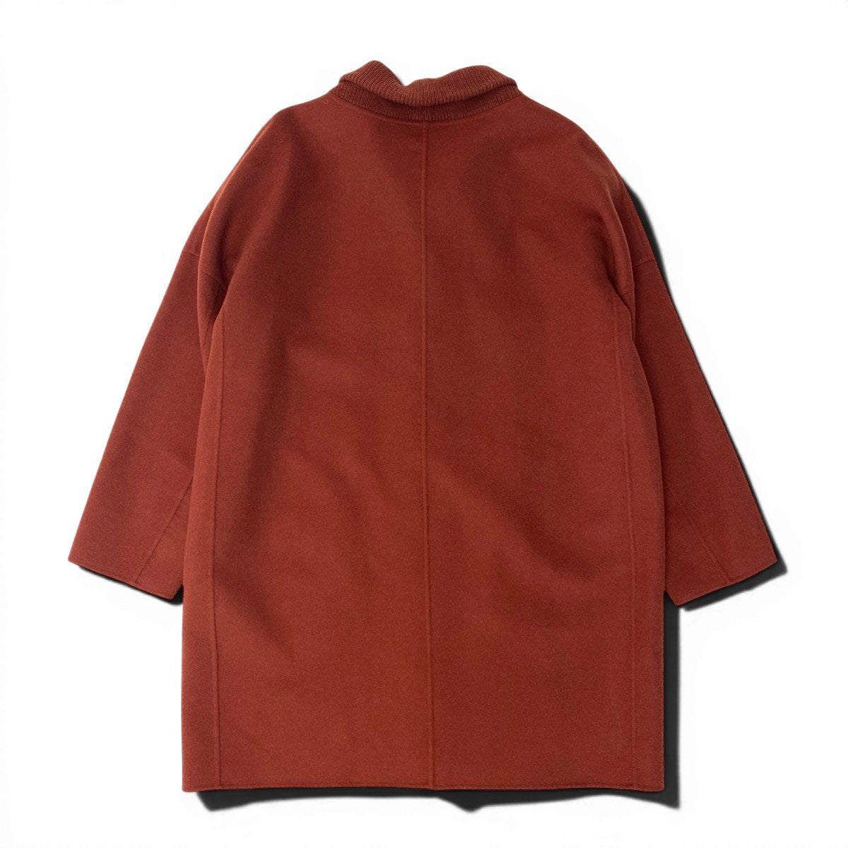 26f16【極美品】Leilian レリアン 今年タグ ロロピアーナ生地 スタンドカラーコート ウールコート アウター 11サイズ オレンジ ウール100％ レディース 女性用u02t