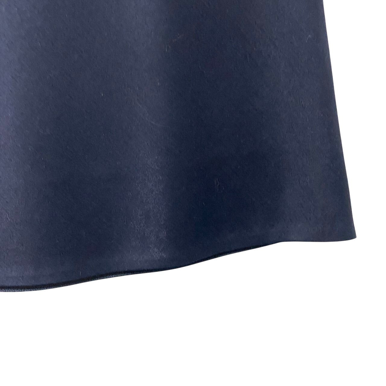 62g7 LANVIN COLLECTION ランバンコレクション セットアップ スカートスーツ フォーマル シルクウール混 サイズ38 ネイビー レディース 女性用o07t