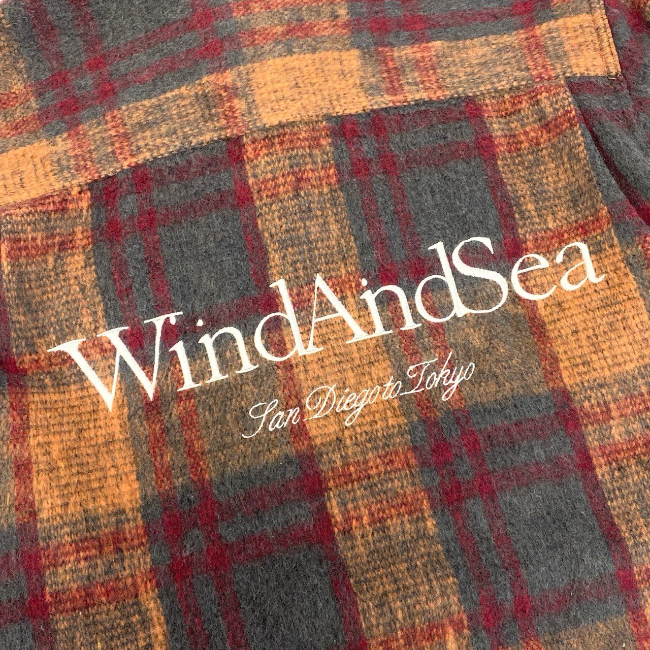 32a29【美品】WIND AND SEA ウィンダンシー 23AW SHAGGY PLAID CPO SHIRT JAKET チェックシャツジャケット WDS-O-FAL-24-Q1-JK-08 Mサイズ マルチカラー メンズo07t