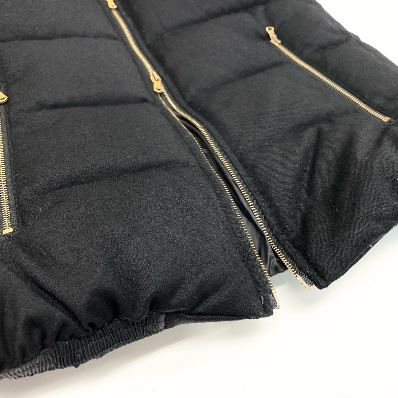 66k11 TATRAS タトラス ルセラ ラクーンファー ダウンベスト LTA19A4572 2 ブラック アウター フード付きt18r