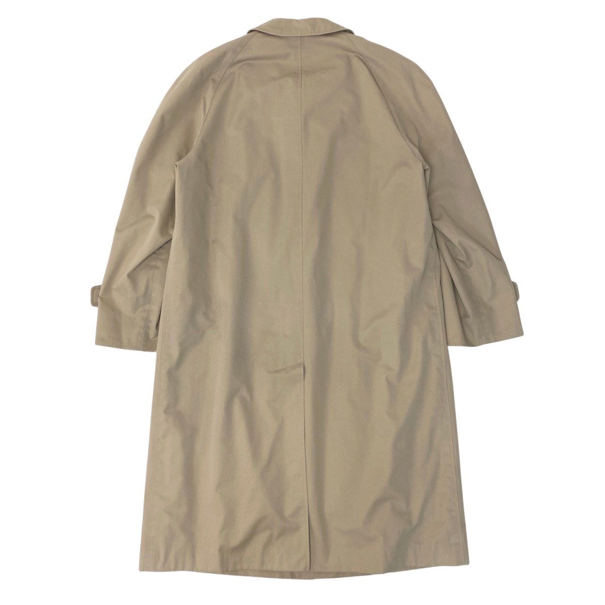 52h18 Aquascutum アクアスキュータム 英国製 ライナー付 ステンカラーコート ロングコート 40S ベージュ メンズu02t