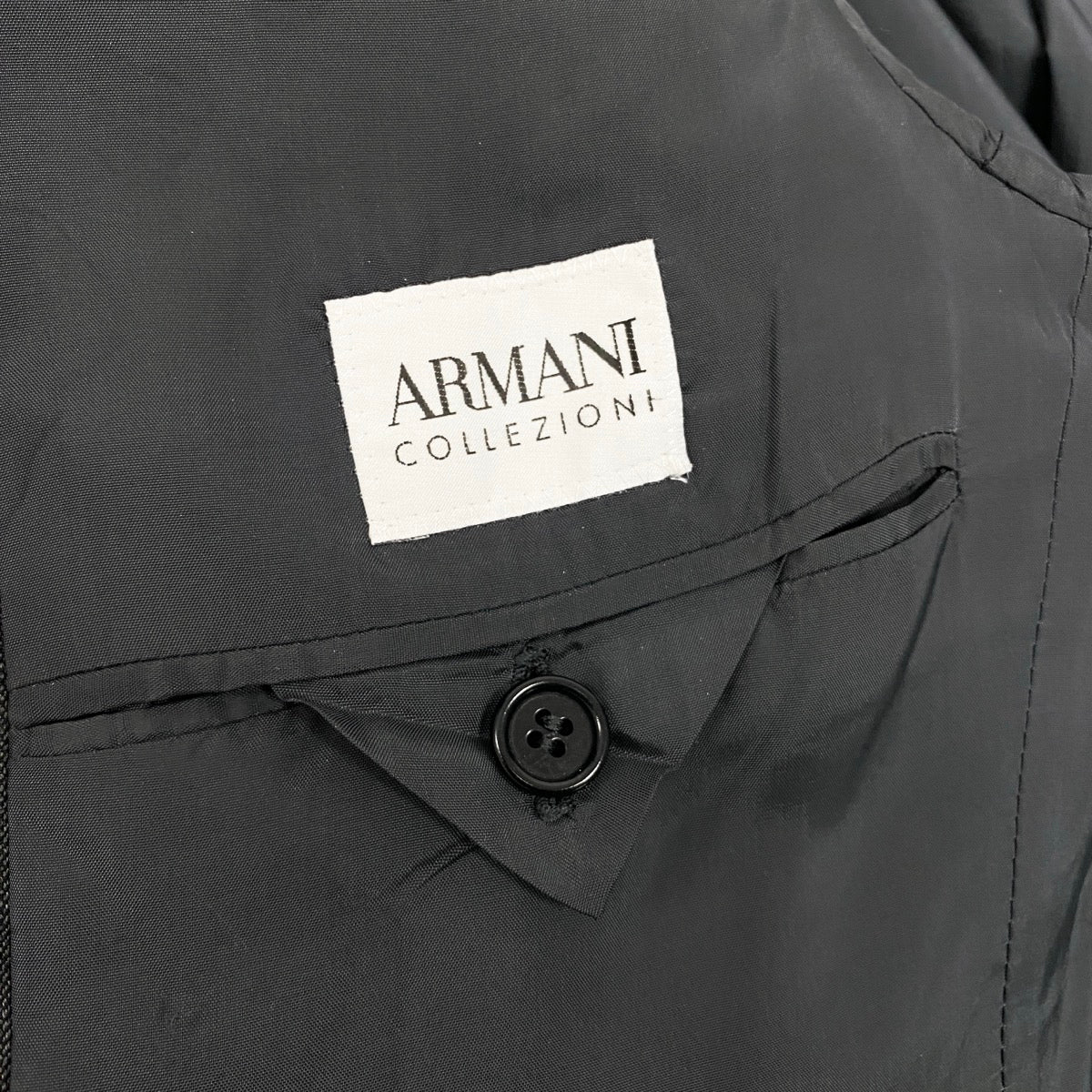 84g15 ARMANI COLLEZIONI アルマーニコレツィオーネ セットアアップ シングルスーツ 2B サイズ48 グレー ウール100％ メンズ 紳士服o07t