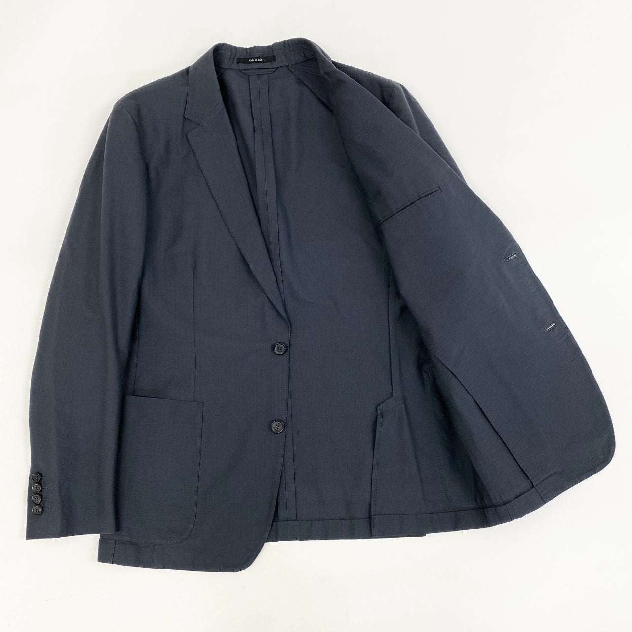 15h29 dunhill ダンヒル スーツセットアップ セットアップ テーラードジャケット 上下セット 50サイズ ネイビー メンズ 男性用k02i