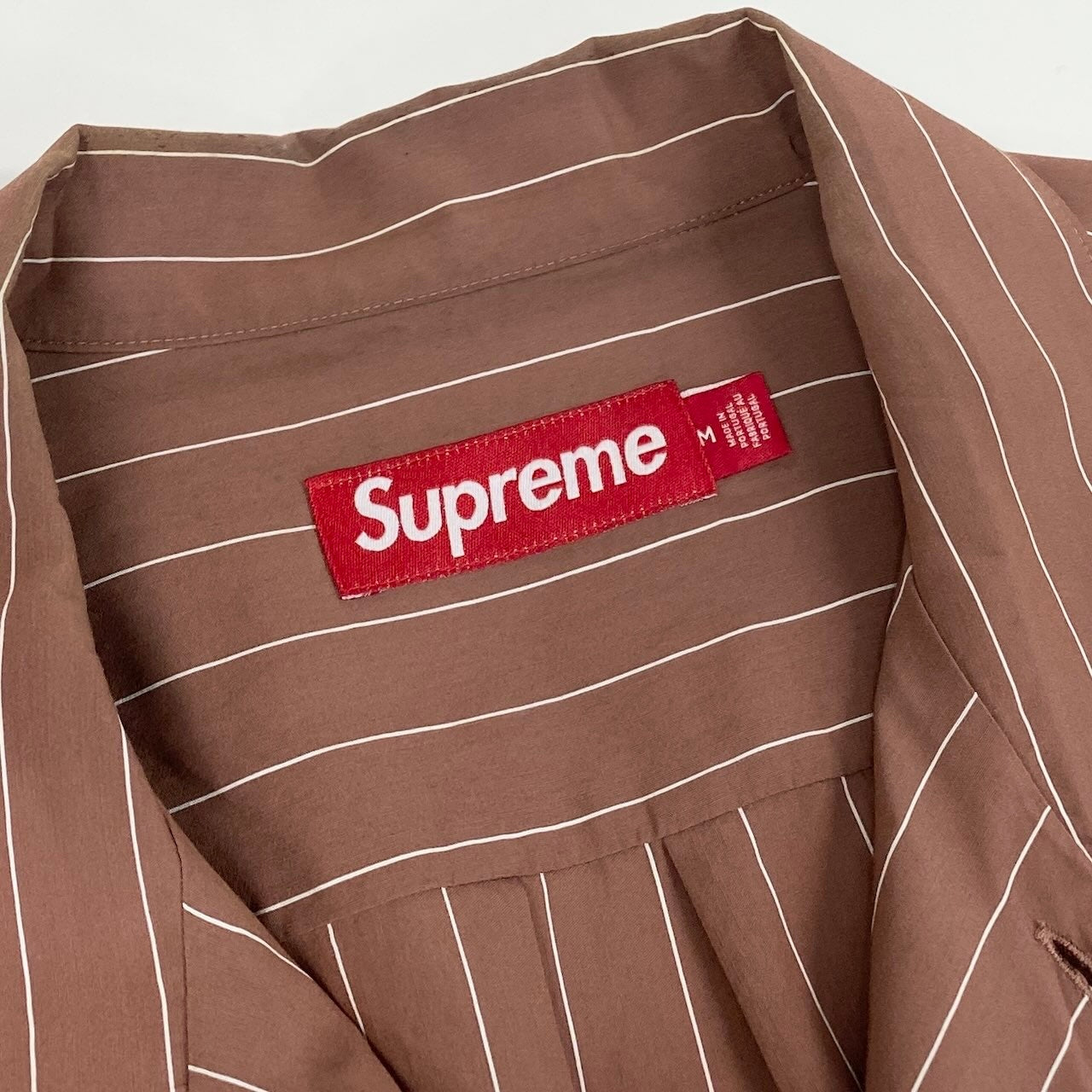 47d16 Supreme シュプリーム Stripe S/S Pajama Shirt パジャマシャツ