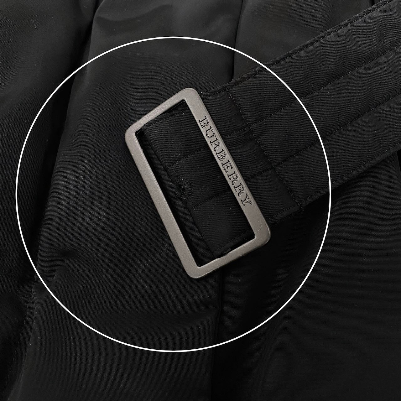 90g27 BURBERRY LONDON バーバリー ウエストリボン ロング ダウンコート 裏地ノバチェック サイズ38 ブラック レディース女性用o07t