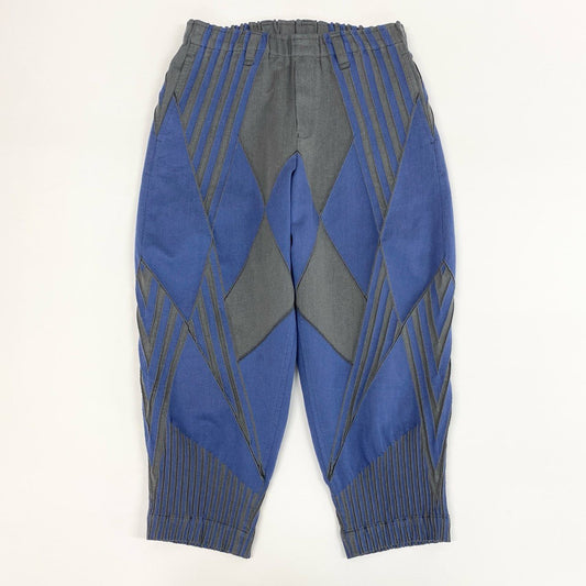 12i25 A-POC ABLE ISSEY MIYAKE イッセイミヤケ TYPE-S クロップドパンツ テーパードパンツ エイポック エイブル サイズ2 グレー ブルー メンズu02t