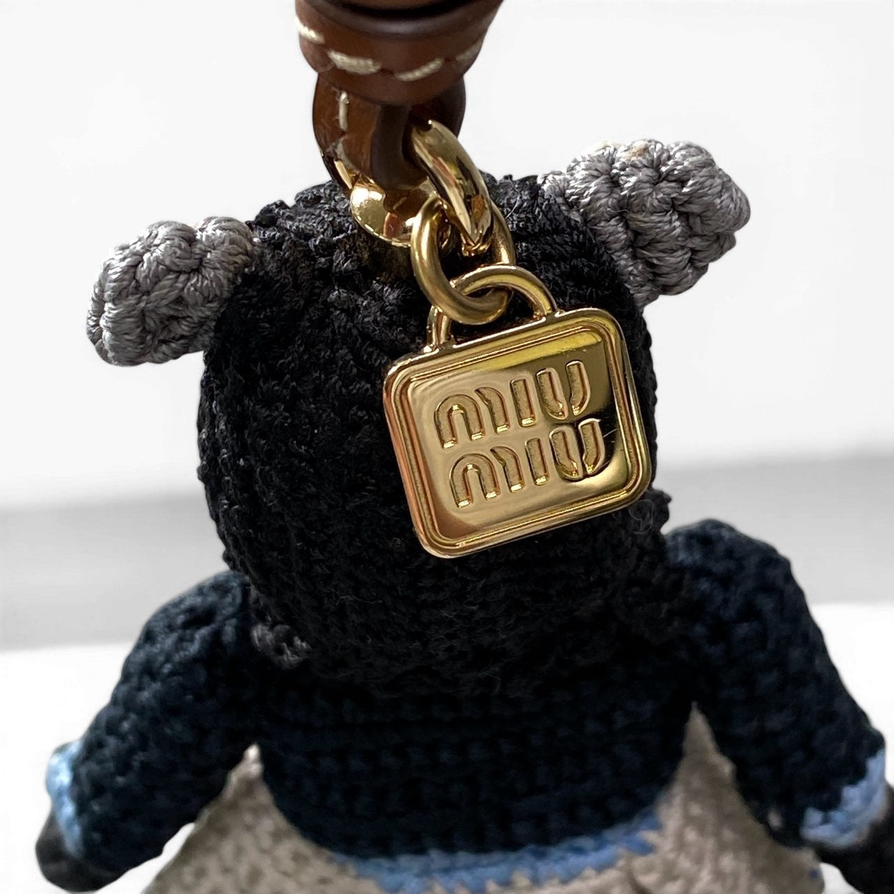 d9 miu miu ミュウミュウ テクニカルヤーン トリック キーホルダー バッグチャーム アーカイブルック クロシェ風トリックk02i