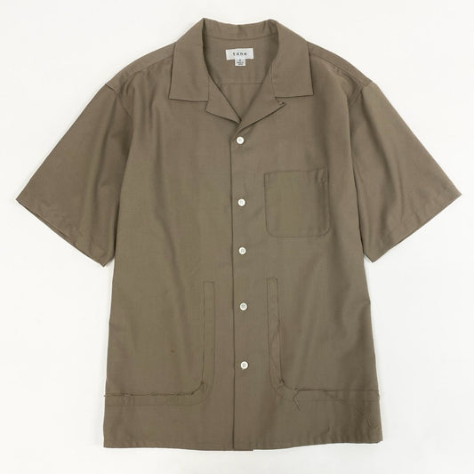 3a28 tone トーン OC REMAKE SHIRT リメイク 半袖 オープンカラーシャツ 開襟 日本製 TO-SS18-SS02 2 ベージュ ブラウン系