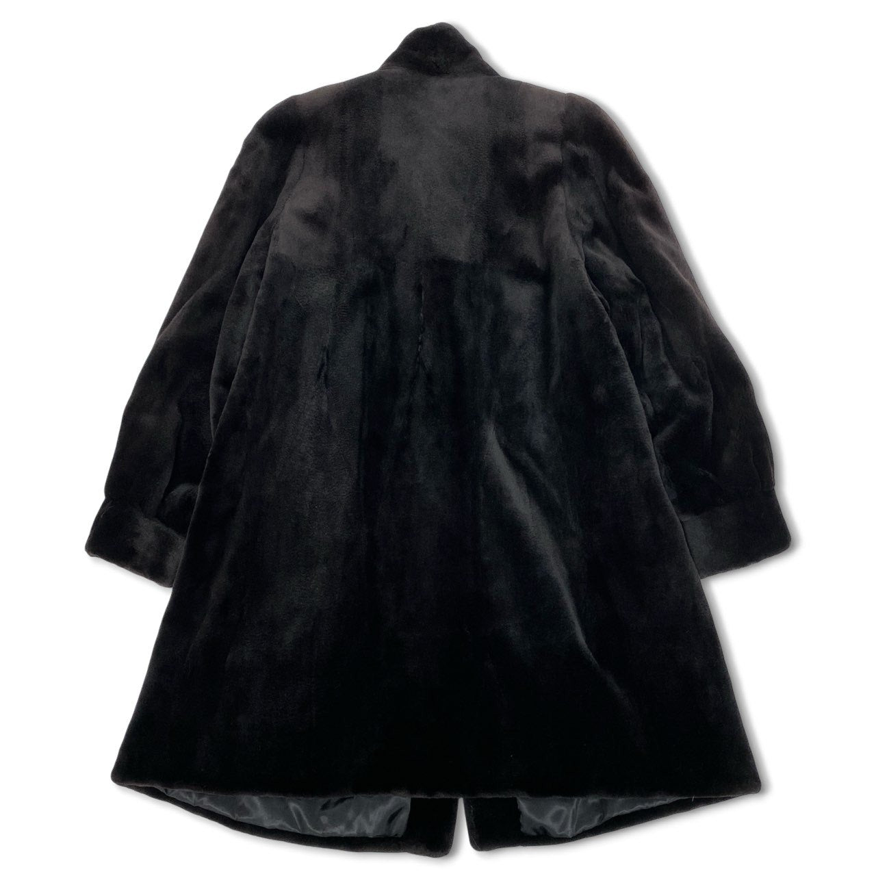 50k29 SAGA MINK サガミンク 銀サガ シェアードミンク ミンクコート セミロングコート 毛皮コート ダークブラウン ミンクファー レディースu02t