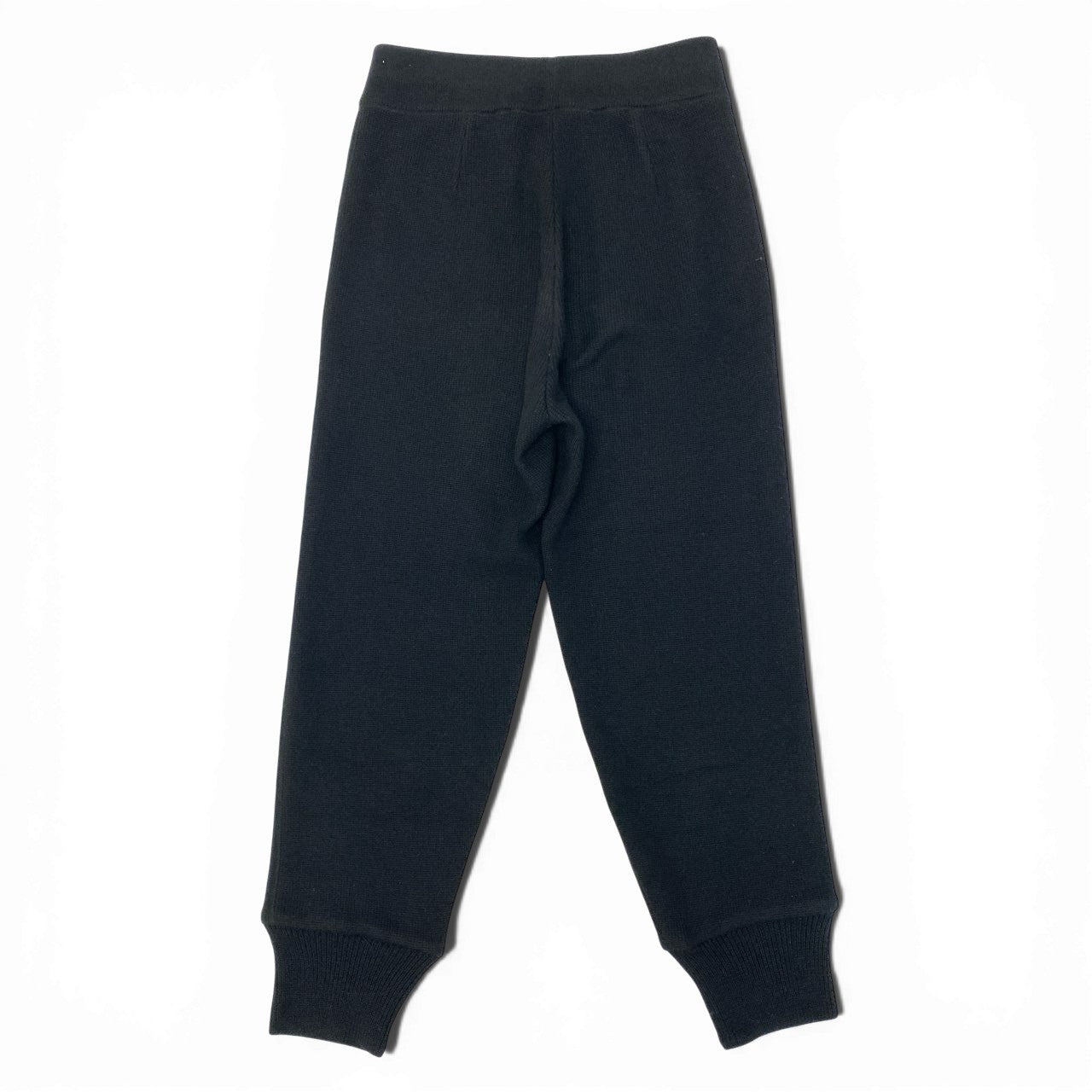 9a27《美品》 BOTTEGA VENETA ボッテガヴェネタ カシミヤ100％ ニットパンツ 541565 サイズ50 ブラック Cashmere Pants スウェットt18r