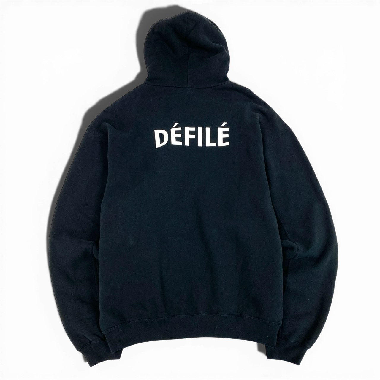 20a26 BALENCIAGA バレンシアガ プルオーバーフーディー DEFILE デフィレ パーカー 641679 TJVE5 Mサイズ ブラック コットン100％ メンズ 男性用o07t