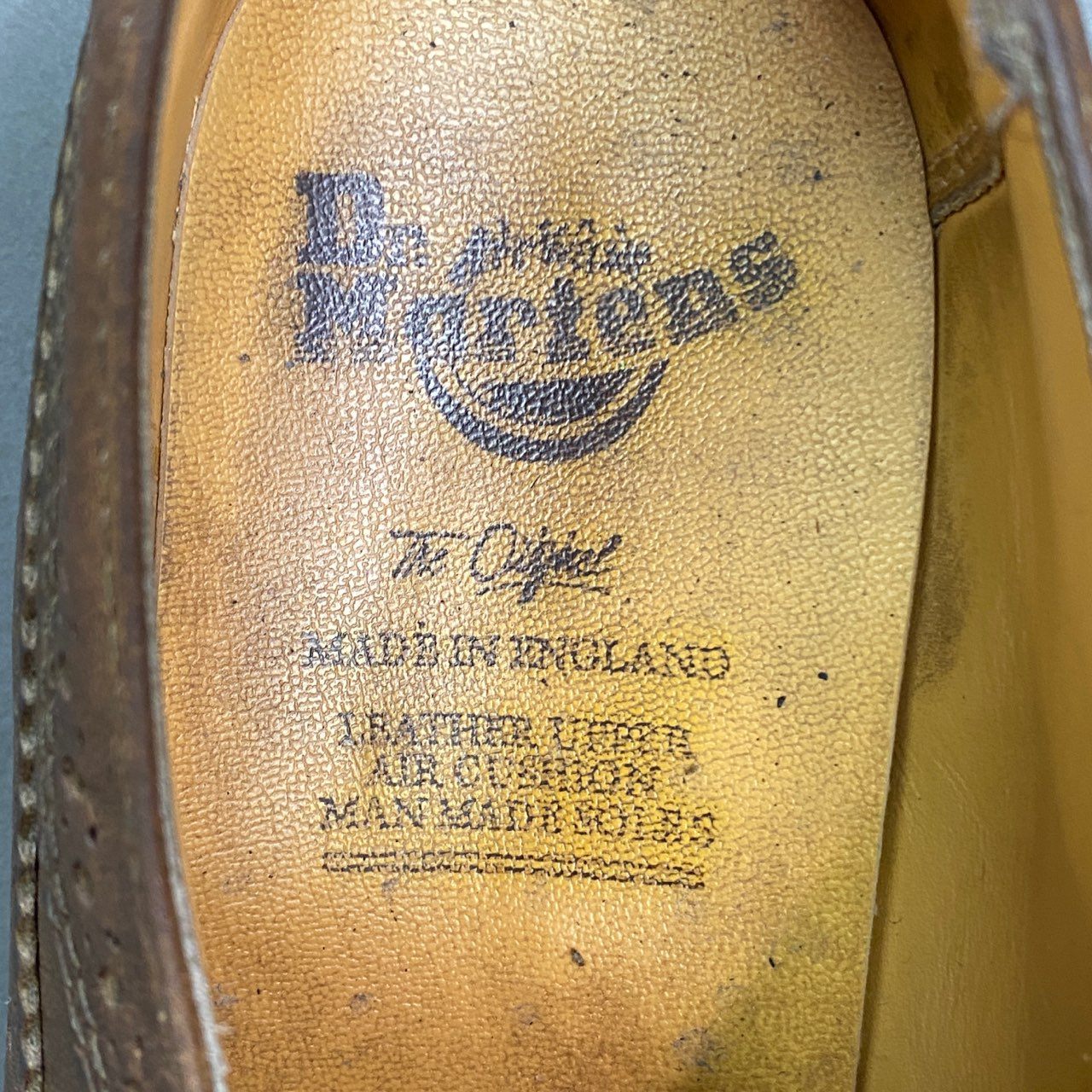 2a9 Dr.Martens ドクターマーチン 英国製 ウイングチップ シューズ 9 ブラウン レザー メダリオン イングランド製