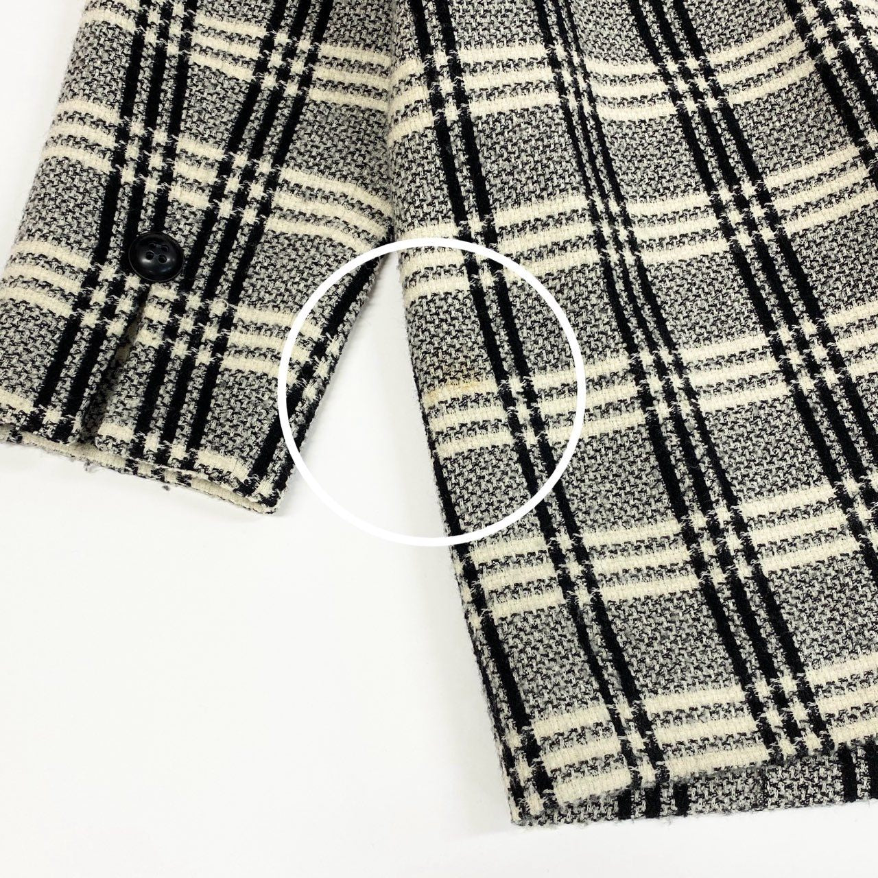 2L27 Vintage Christian Dior ヴィンテージ クリスチャンディオール Plaid Overcoat オーバーコート 格子柄 Size 11 レディース 女性用k02i