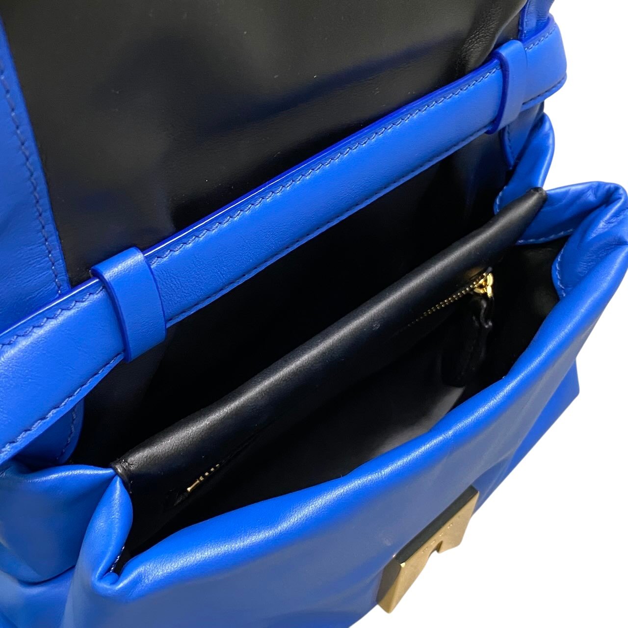 Ge16 MARNI マルニ ショルダーバッグ 3WAY PRISMA SMALL BAG ブルー レザー レディース 女性用k02i