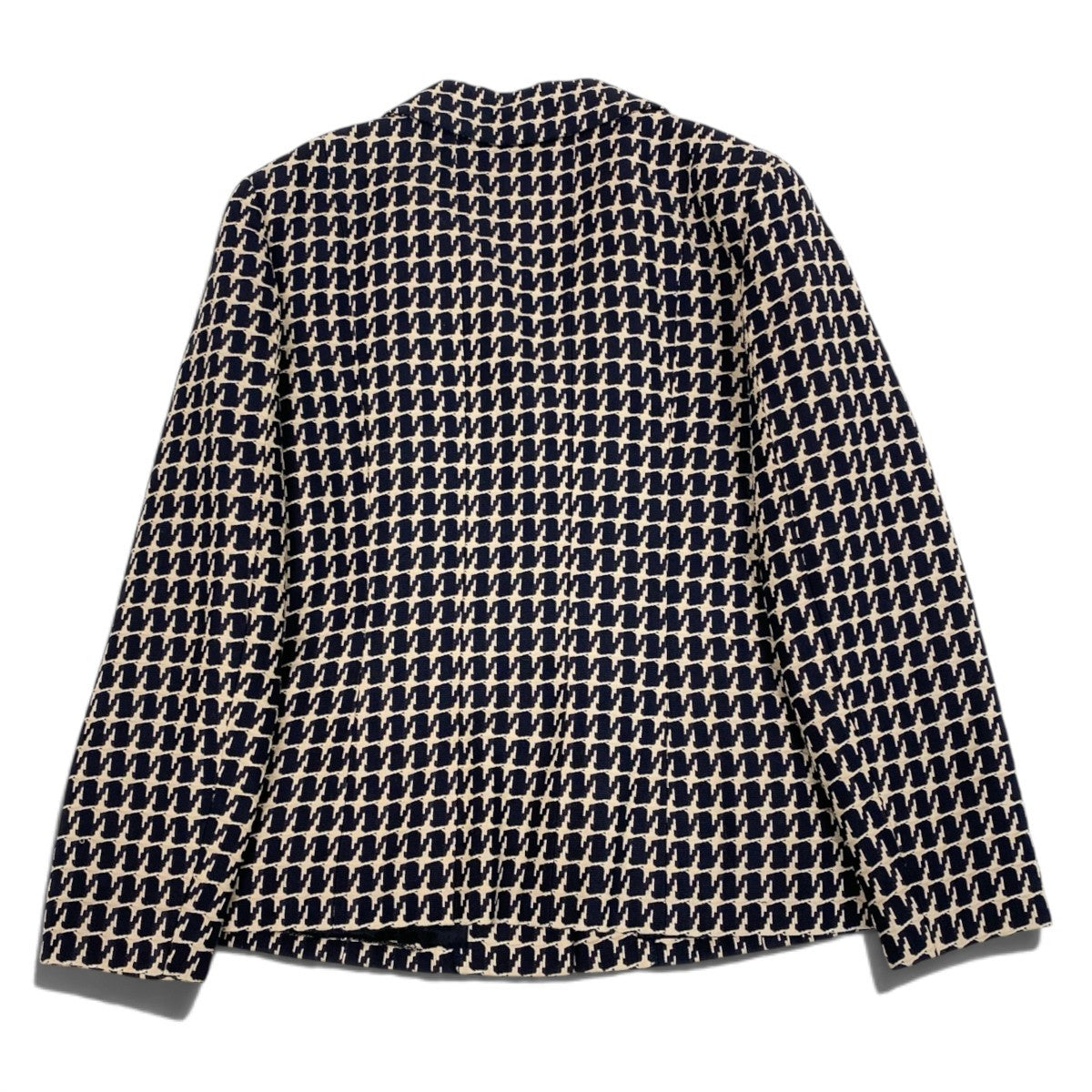 i22 CHANEL シャネル 01P CCボタン 千鳥格子 テーラードジャケット CC Button Houndstooth Blazer P17432 40 ネイビーt18r