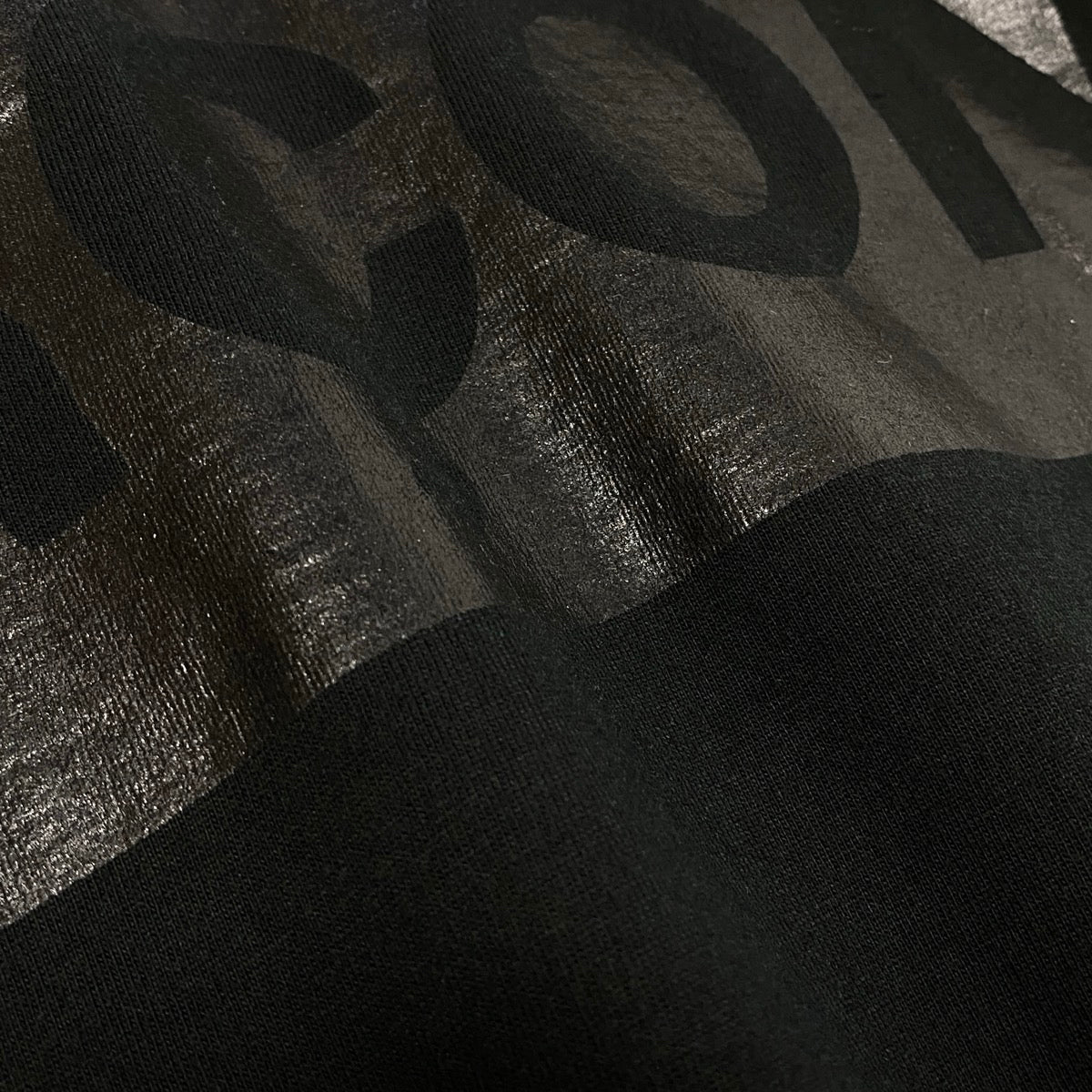 Af4 COMME des GARCONS HOMME コムデギャルソンオム ラバーコーディング ロゴTシャツ AD2004 サイズM ブラック メンズk02ik02i