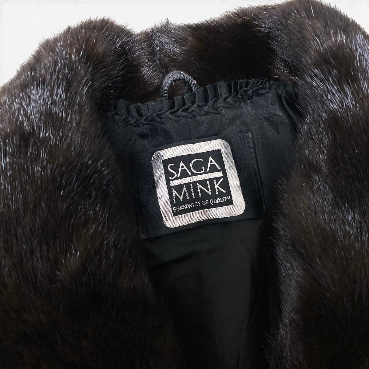 30i21 SAGA MINK サガミンク 銀サガ ダークミンク 超ロングコート 丈110cm サイズ11 ダークブラウン 本毛皮 Dark Mink Fur Long Coat リアルファーt18r
