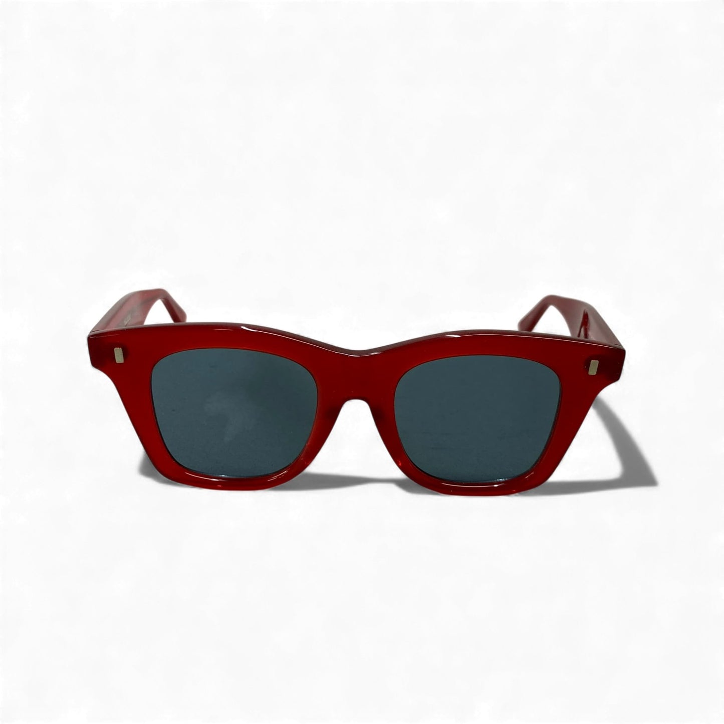 L10 CELINE セリーヌ ウェリントン サングラス 47□20 レッド ブルー アイウェア 眼鏡 メガネ イタリア製t18r