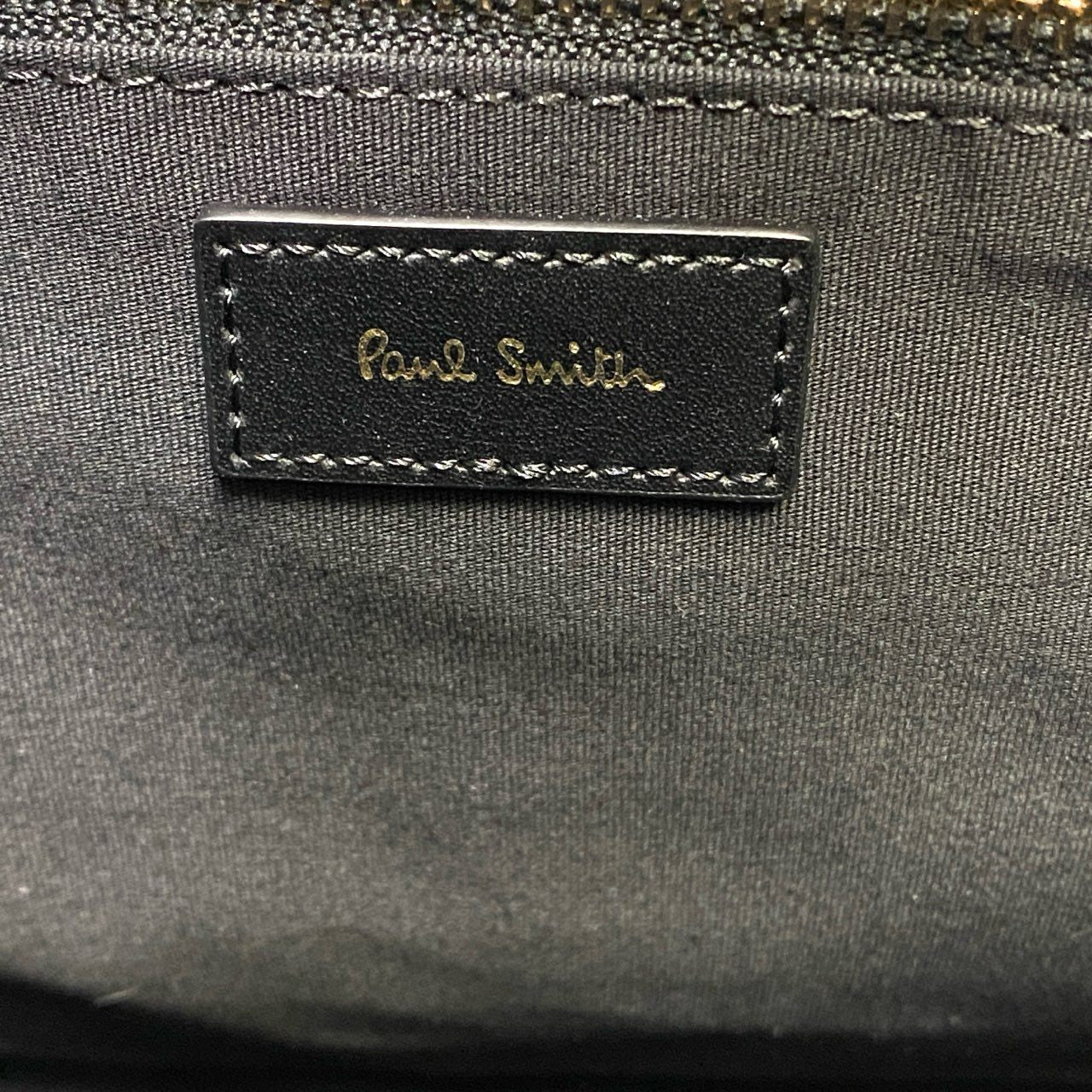Bj3 《新品未使用》 Paul Smith ポールスミス レザートートバッグ ブラック Leather マルチストライプ ビジネス カバン 鞄 タグ付t18r