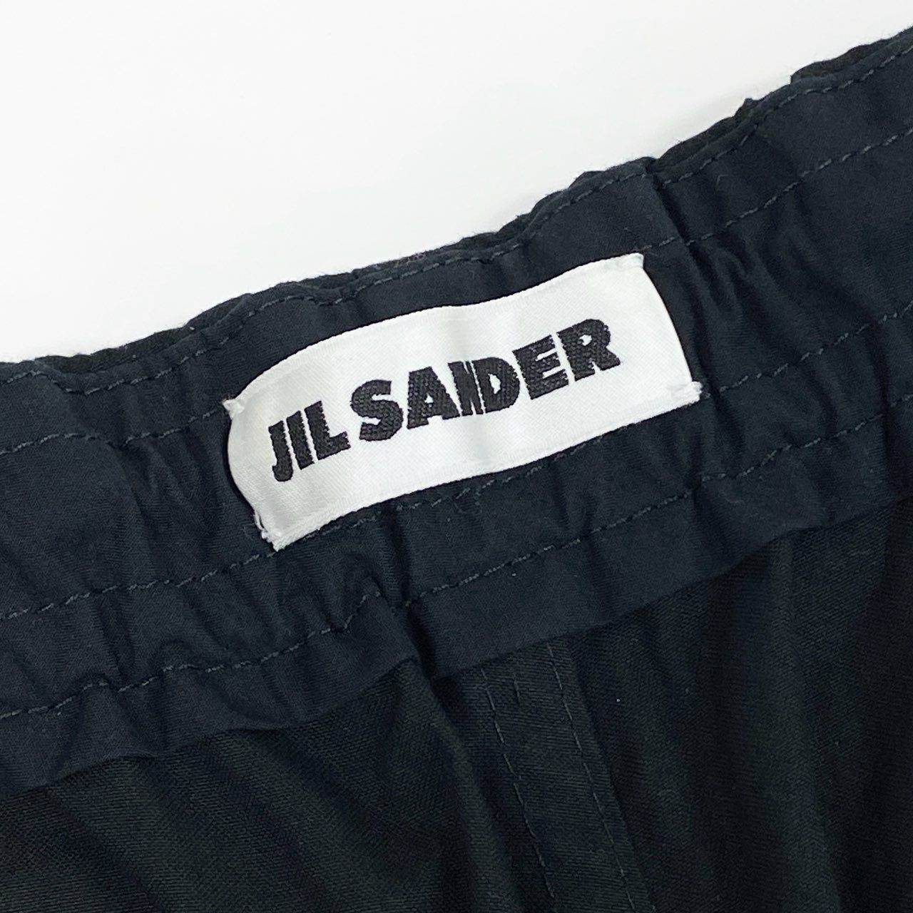 72a14 JIL SANDER ジルサンダー 24SS TROUSER 50 AW30 FIT2 トラウザーパンツ 46 ブラック ワイドパンツ イタリア製