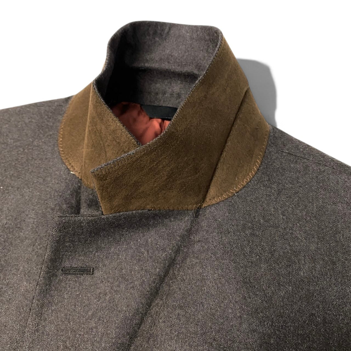 90j27 INDIVIDUALIZED CLOTHING インディビジュアライズド クロージング テーラードジャケット シングル 2B エルボーパッチ サイズ38 ダークブラウン メンズo07t