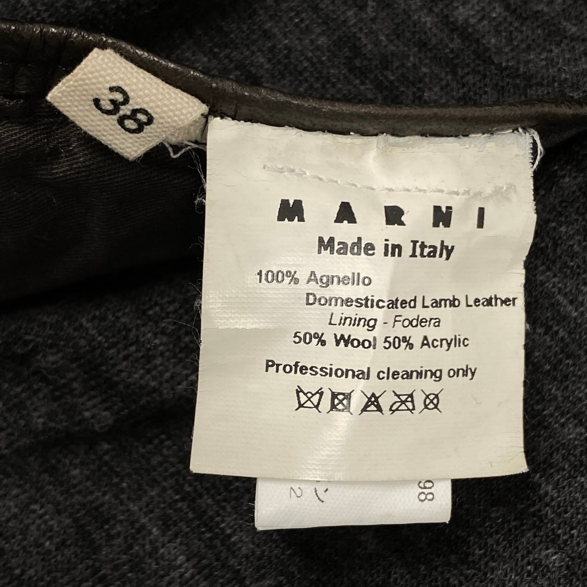 Ei20 MARNI マルニ 2009年 レザーコート ロングコート アウター 38 ブラウン 羊革 アーカイブu02t