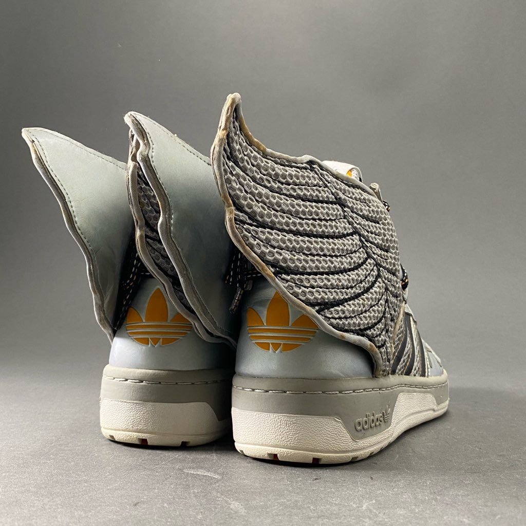 2f2 《希少》 adidas アディダス × JEREMY SCOTT ジェレミースコット JS WINGS 2.0 ウィングス スニーカー G61109 27cm メタリック シルバー リフレクター シューズ