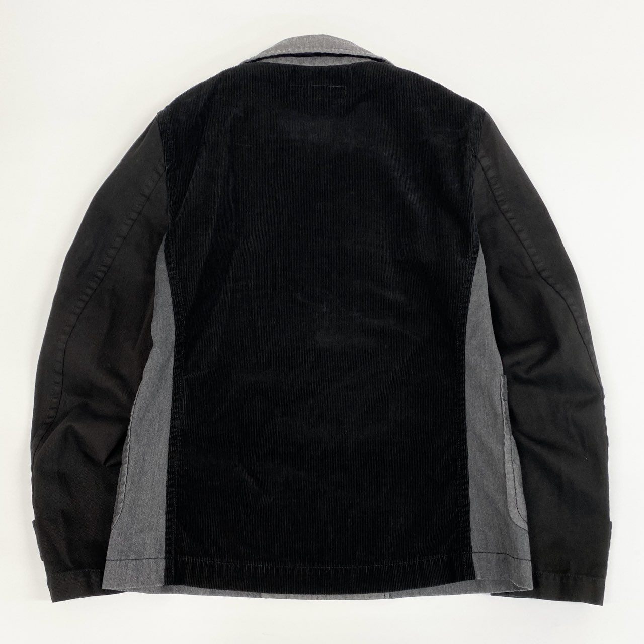 7i25 《美品》COMME des GARCONS SHIRT コムデギャルソン シャツ ダブルブレスト ピーコート 切替ジャケット 異素材 W24163 XSサイズ マルチカラー メンズk02i