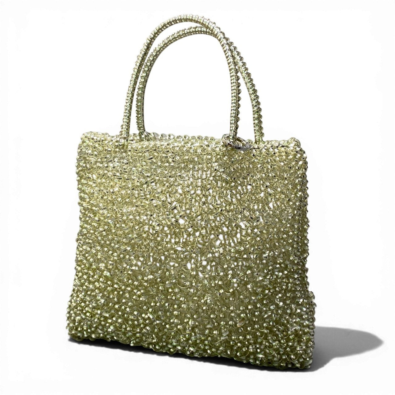 ac21 ANTEPRIMA アンテプリマ ワイヤー ハンドバッグ シルバー スクエア カバン 鞄 Wire Bag 保存袋有t18r