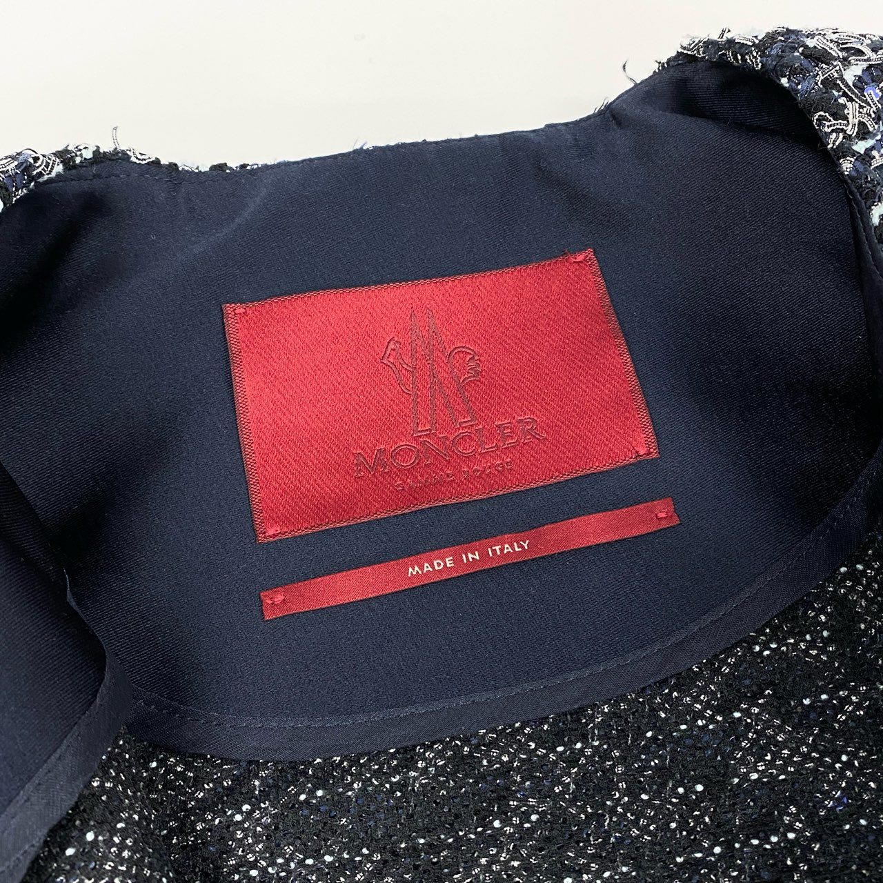 4a4 Moncler LAURINE GIACCONE モンクレール ローリン tweed coat ツイードコート アウター ダブルジップ size 0 レディース 女性用k02i