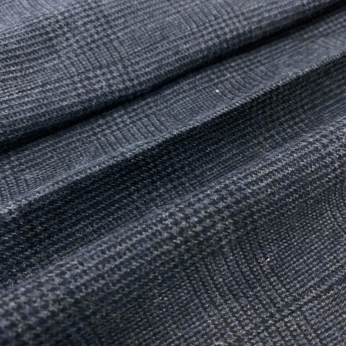 86l20 Rota ロータ スラックスパンツ テーパードパンツ ボトムス 46 ネイビー グレンチェック コットン メンズ 紳士服u02t