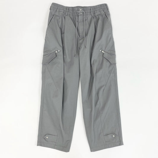 38f9 Y-3 ワイスリー アディダス ヨウジヤマモト Workwear Cargo Pants カーゴパンツ ボトムス ウエストゴム IV7744 Mサイズ グレー コットン メンズ