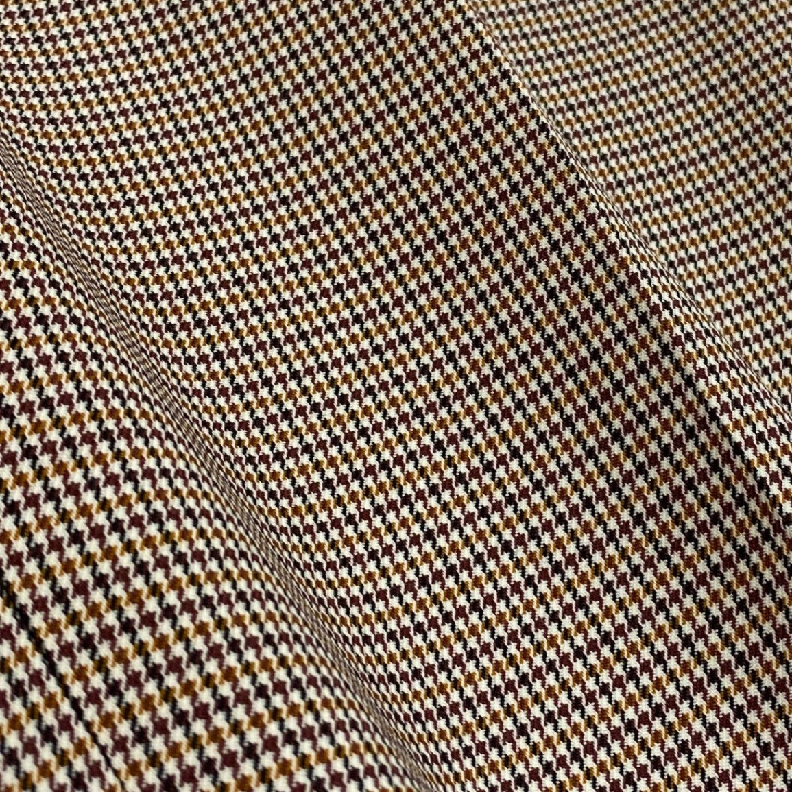 Ec2　《美品》 GUCCI グッチ 近年 ハウンドトゥース スラックスパンツ トラウザーズパンツ 814299 サイズ48 ブラウン系 ウール メンズu02t