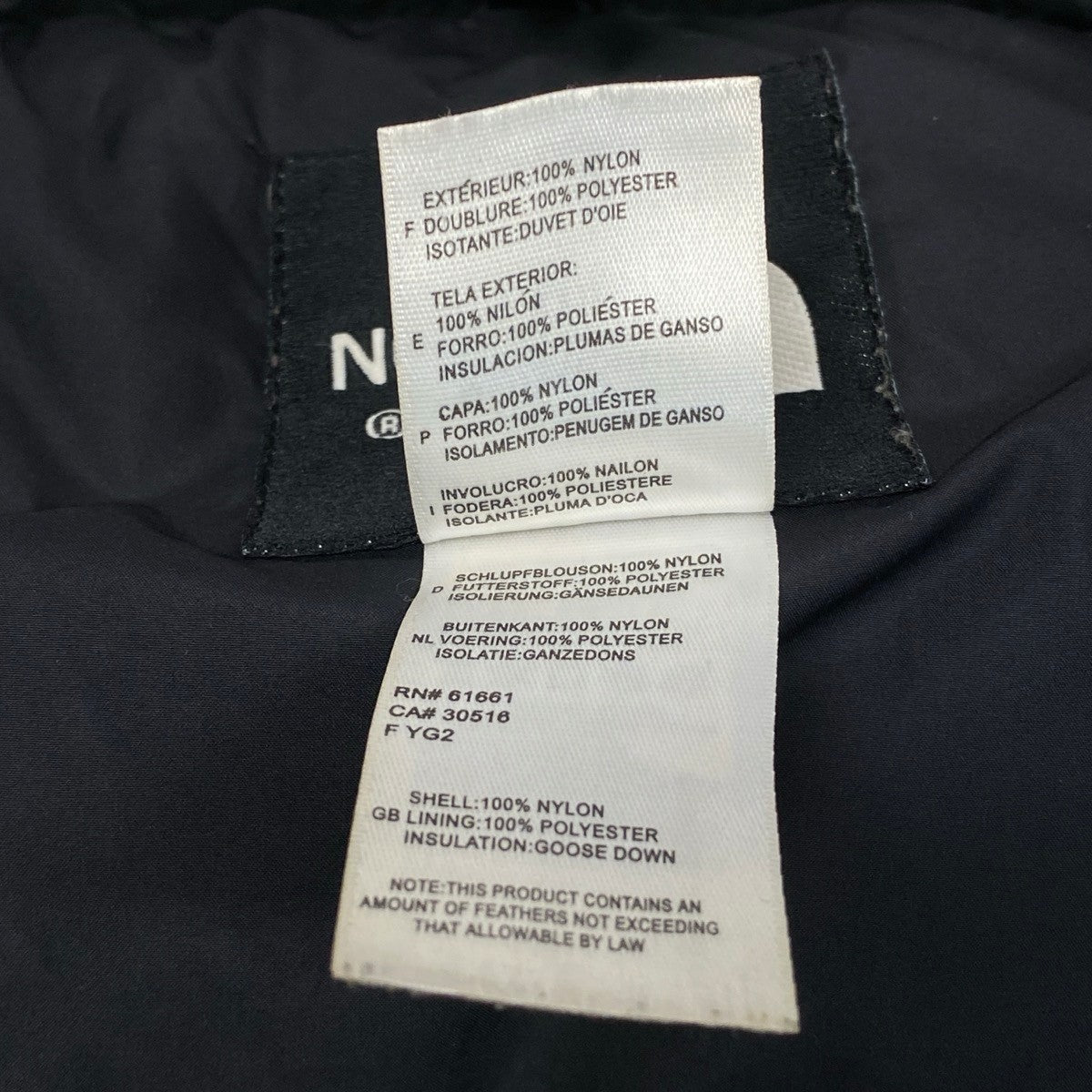 10j14 THE NORTH FACE ノースフェイス ヌプシダウンベスト 700フィル ND00359 サイズM ブラックt18r