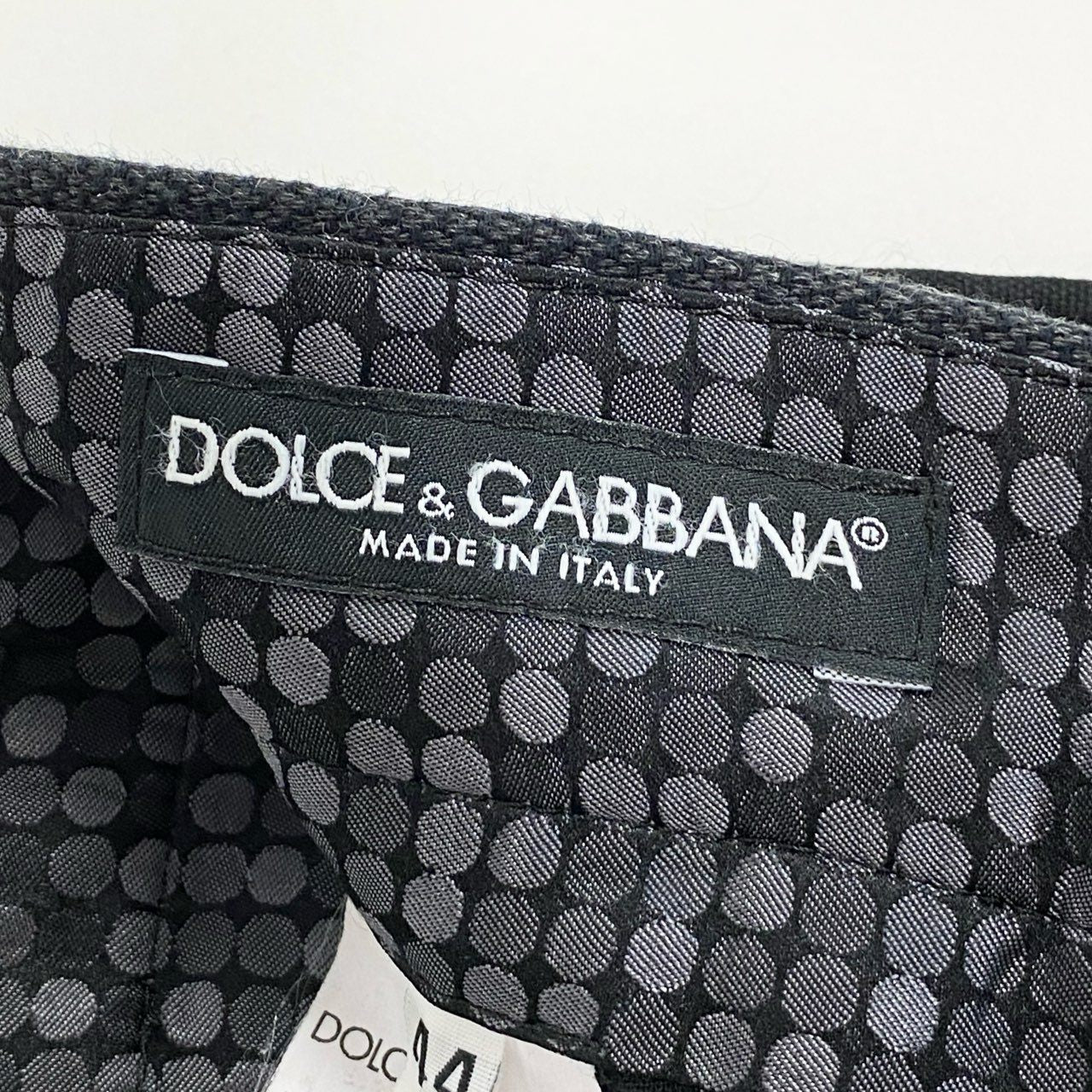 83L22 DOLCE&GABBANA ドルチェアンドガッパーナ イタリア製 パッチワーク ストレッチパンツ テーパード ボトムス メンズ 紳士服 44 ブラック グレーk02i