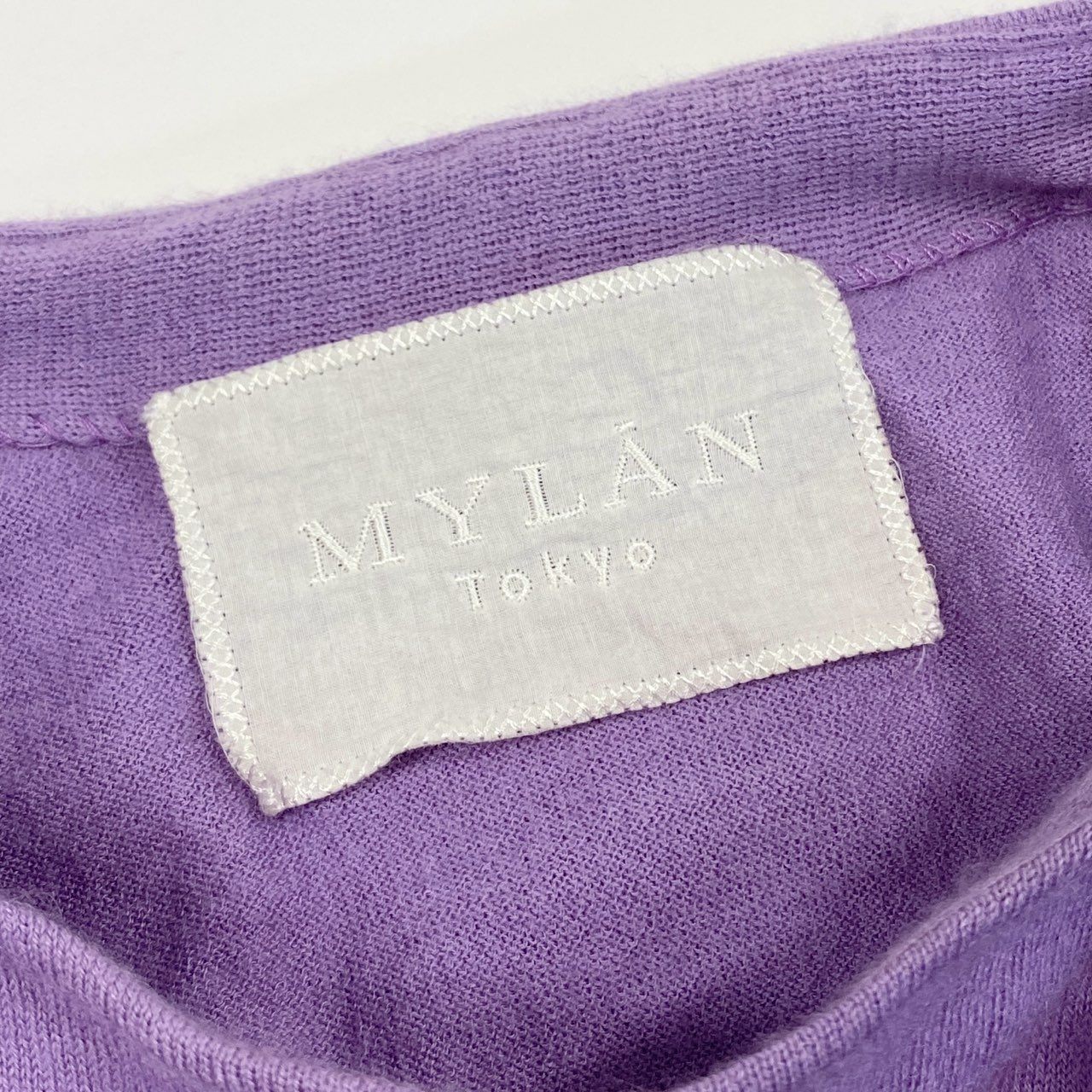 83f20 MYLAN Tokyo マイラントーキョー ケープカシミアニット カシミヤニット 総カシミア ニットケープ ポンチョ レディース 女性用 MY15AW-KR001 パープル カシミヤ100％