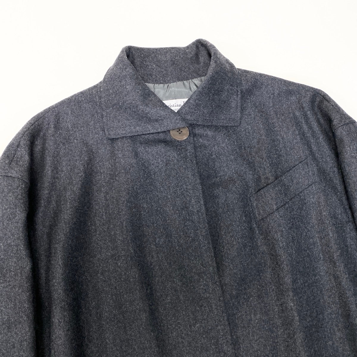 Ef24 Christian Dior ウールジャケット ショートコート 42/8サイズ グレー ウール100％ レディース 女性用u02tu02t