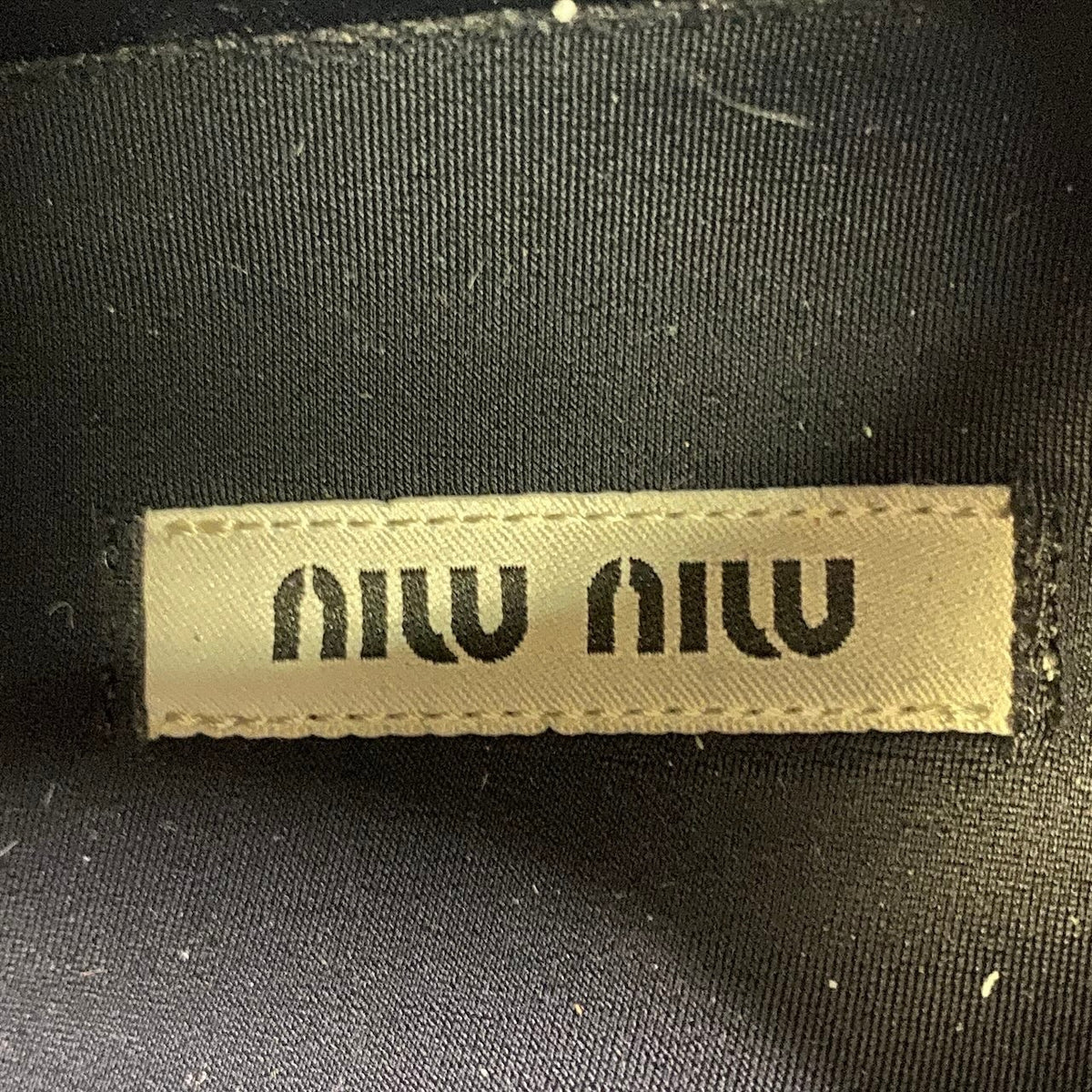 1i13 miu miu ミュウミュウ ロゴテープ グリッター スニーカー size 35 シルバー 厚底 シューズt18r